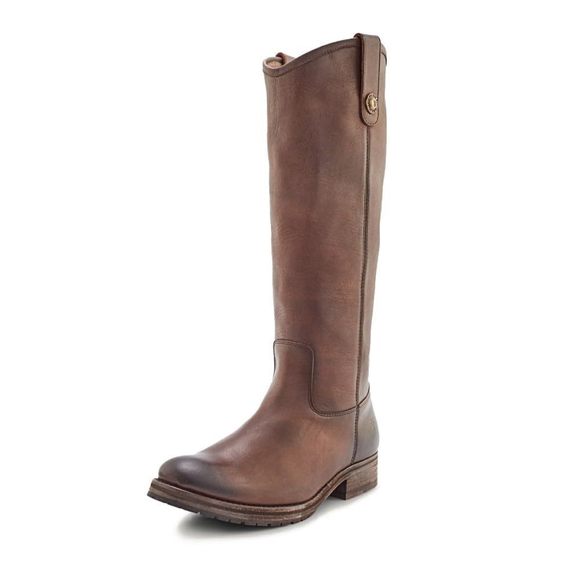 FRYE MELISSA DOUBLE SOLE BUTTON LUG TALL RIDING BOOTS FOR WOMEN